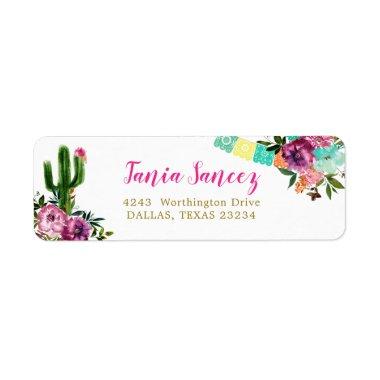 Colorful Mexican Taco bout Love Address Label