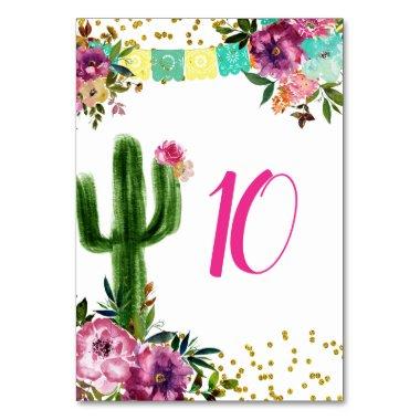 Colorful Mexican Taco bout Love  Table Number