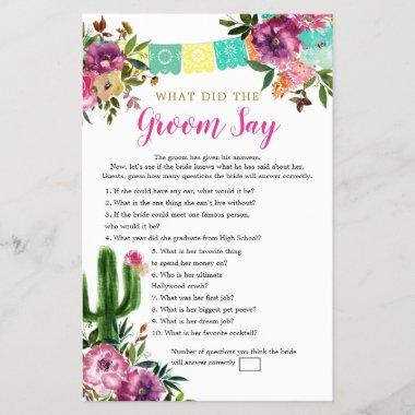 Colorful Mexican Taco bout Love Groom Say Games