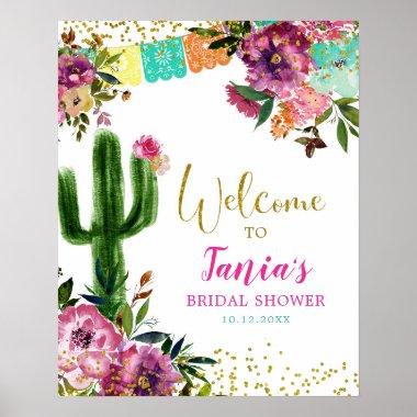 Colorful Mexican Taco bout Love Welcome Sign