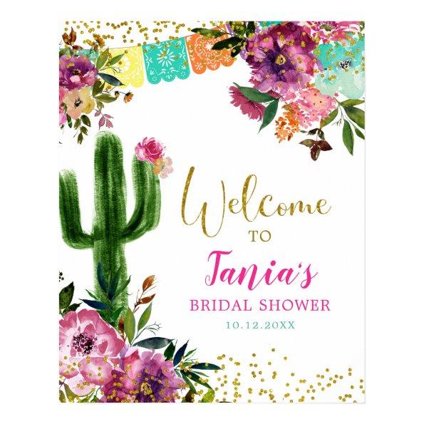 Colorful Mexican Taco bout Love Welcome Sign