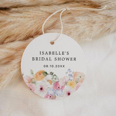 Colorful Pastel Floral  Favor Tags