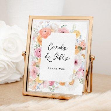 Colorful Pastel Floral  and Gifts Sign
