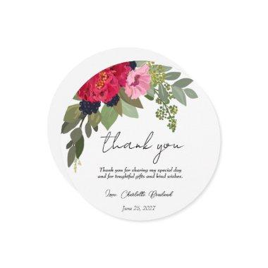 Colorful Peony Floral  Thank You