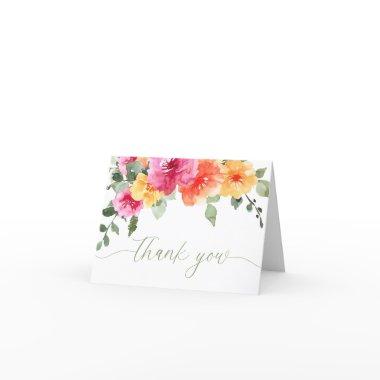 Colorful pink orange peonies spring summer floral thank you