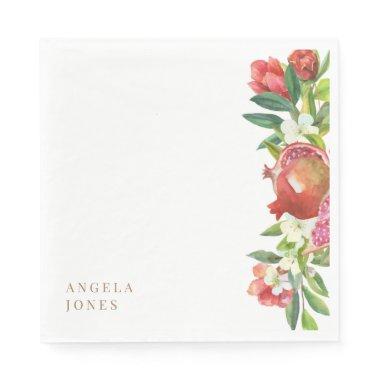 Colorful Pomegranate  Luncheon Napkins