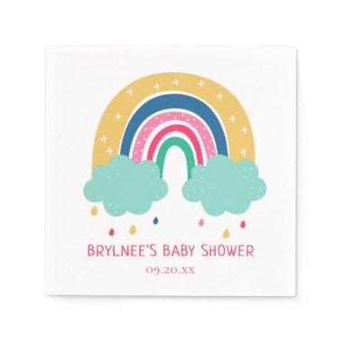 Colorful Rainbow Baby Shower Napkins