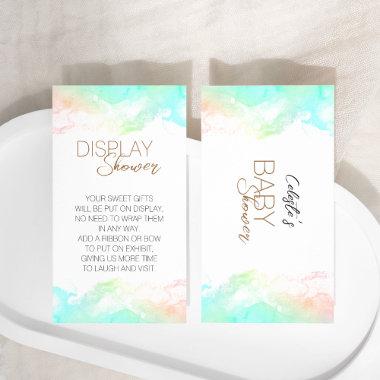 Colorful Rainbow Clouds Baby Shower Display Shower Enclosure Invitations