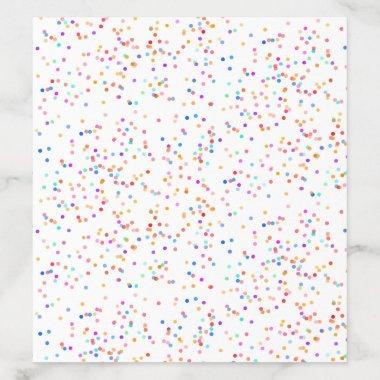 Colorful Rainbow Confetti Envelope Liner