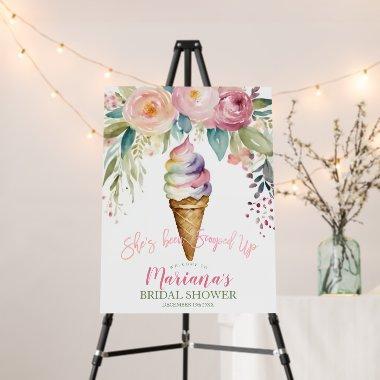 Colorful She's Been Scooped Up  Sign