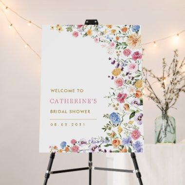 Colorful Spring Wildflower  Welcome Foam Board