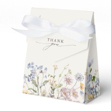 Colorful Spring Wildflower Meadow Bridal Shower Favor Boxes