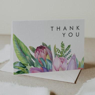 Colorful Tropical Floral | Thank You Invitations