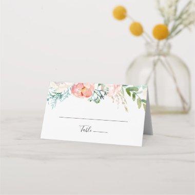 Colorful Tropical Floral Wedding Place Invitations