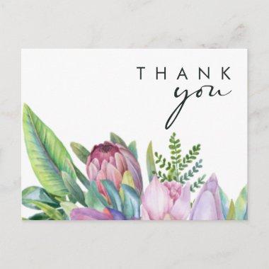 Colorful Tropical Floral | Wedding Thank You PostInvitations