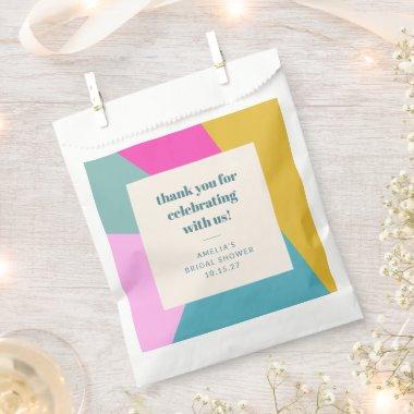 Colorful Unique Custom Bridal Shower Thank You Favor Bag