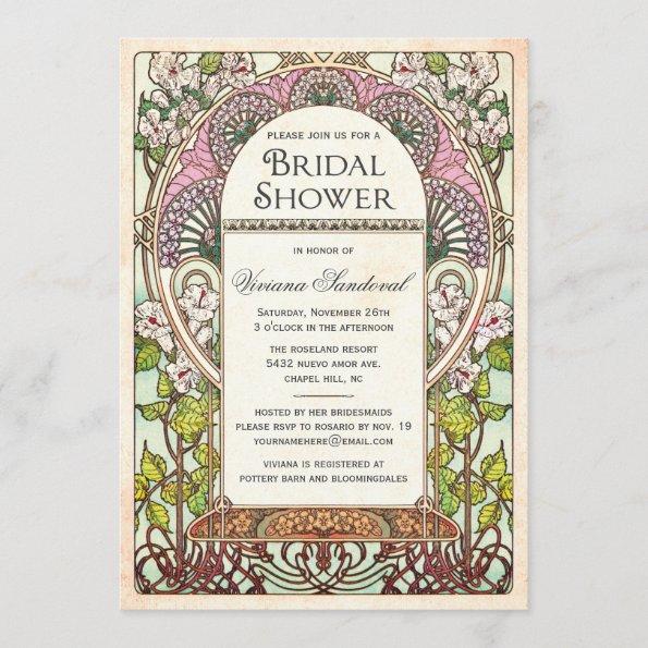 Colorful Vintage Bridal Shower Invitations