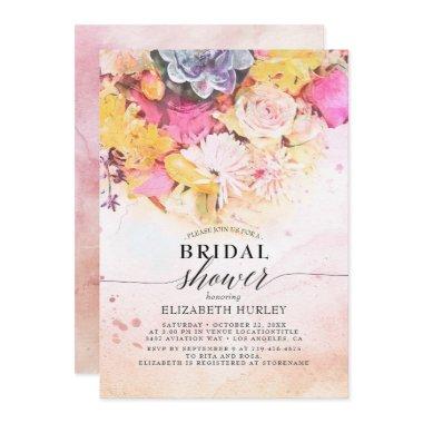 Colorful Watercolor Floral Botanical