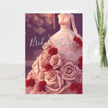 Colorful Wedding Bridal Shower Floral Roses Invitations
