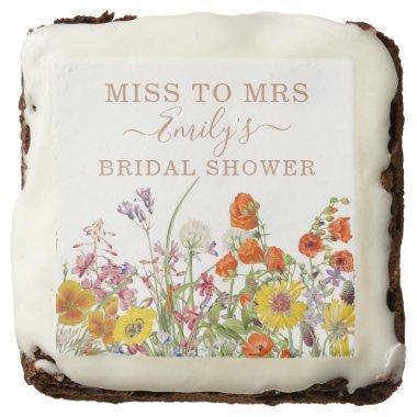 Colorful Wild Flowers Country Floral Miss To Mrs Brownie