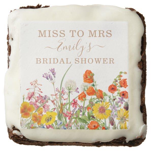 Colorful Wild Flowers Country Floral Miss To Mrs Brownie