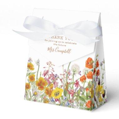 Colorful Wild Flowers Country Future Mrs Floral Favor Boxes