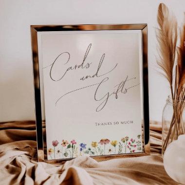 Colorful Wildflower | Beige Invitations and Gifts Sign