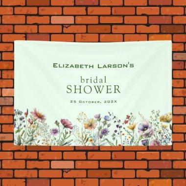 Colorful Wildflower Floral  Banner