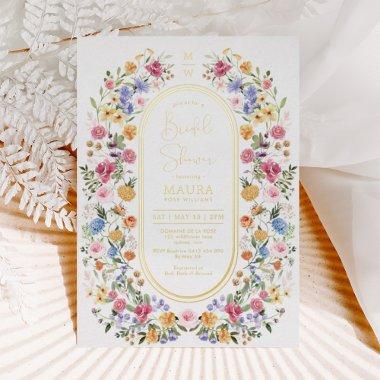 Colorful Wildflower Floral Garden  Foil