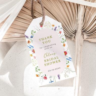 Colorful Wildflower Garden  Thank You Gift Tags