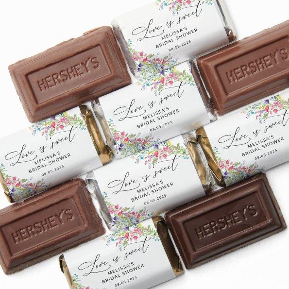 Colorful Wildflower Love is Sweet  Hershey's Miniatures