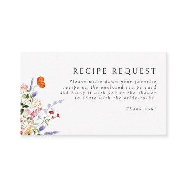 Colorful Wildflower Recipe Request Enclosure
