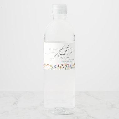 Colorful Wildflower | Water Bottle Label