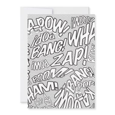 Colour Me Fun Retro Comic Book Pop Art