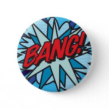 Comic Book Pop Art BANG! Pinback Button