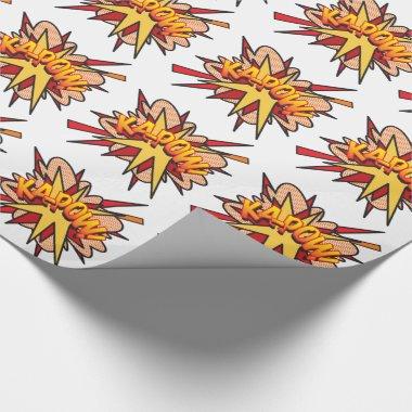 Comic Book Pop Art KA-POW Wrapping Paper