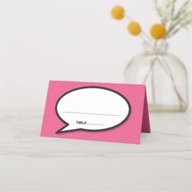 Comic Book Pop Art Speech Bubble Place Invitations