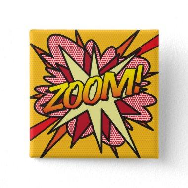 Comic Book Pop Art ZOOM! Button