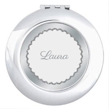 Compact mirror for the Bride in Silver