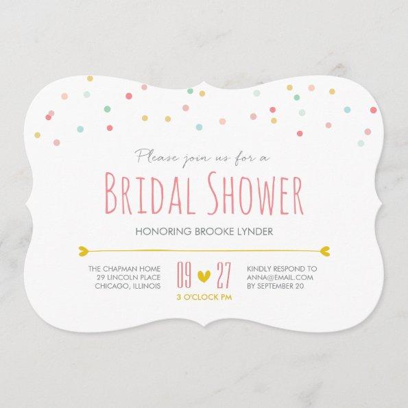Confetti Bridal Shower Invitations