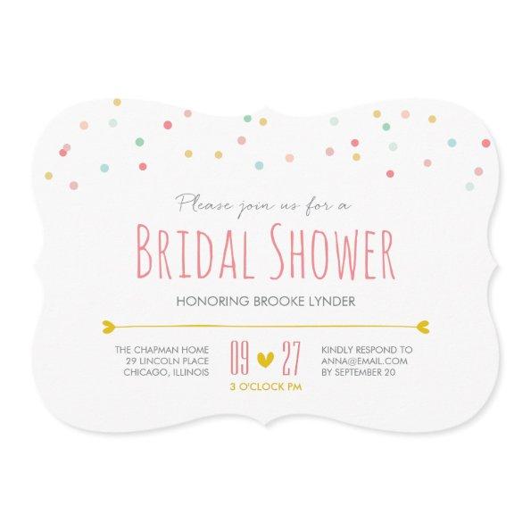 Confetti Bridal Shower Invitations