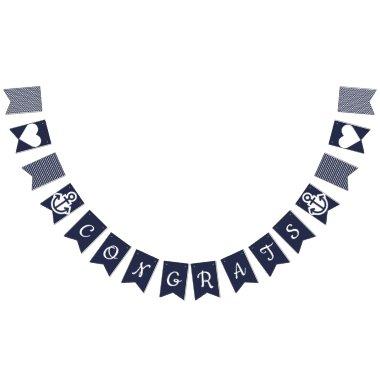 Congrats Nautical Bunting Bunting Flags
