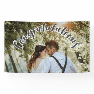 CONGRATULATIONS Grey OVERLAY TEXT Party Banner