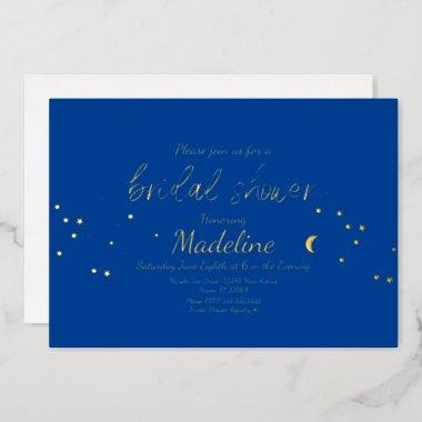 Constellation Gold Wedding Foil Pressed Invitations