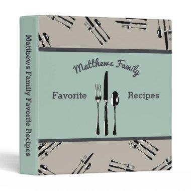 Cookbook Cooking Recipes Family Bride 3 Ring Binder
