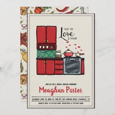 Cooking Themed Bridal Shower Invitations