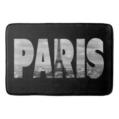 Cool and Vintage Paris and Eiffel Tower Bath Mat