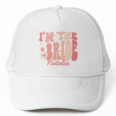 Cool It's Me Hi I'm the Bride Its Me Personalized Trucker Hat