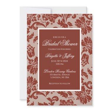 Copper rust damask  custom