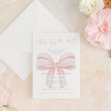 Coquette Bow She's Tying the Knot